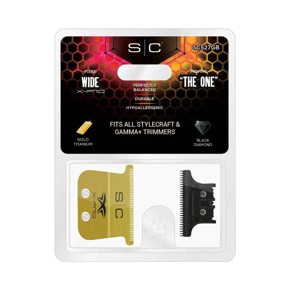 FIXED GOLD TITANIUM X-PRO TRIMMER BLADE SET